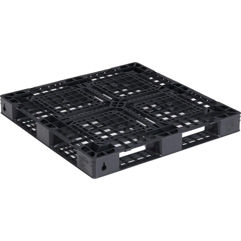 三甲 サンコー プラスチックパレット4方差し片面使用型 D4-1111-14 ブラック