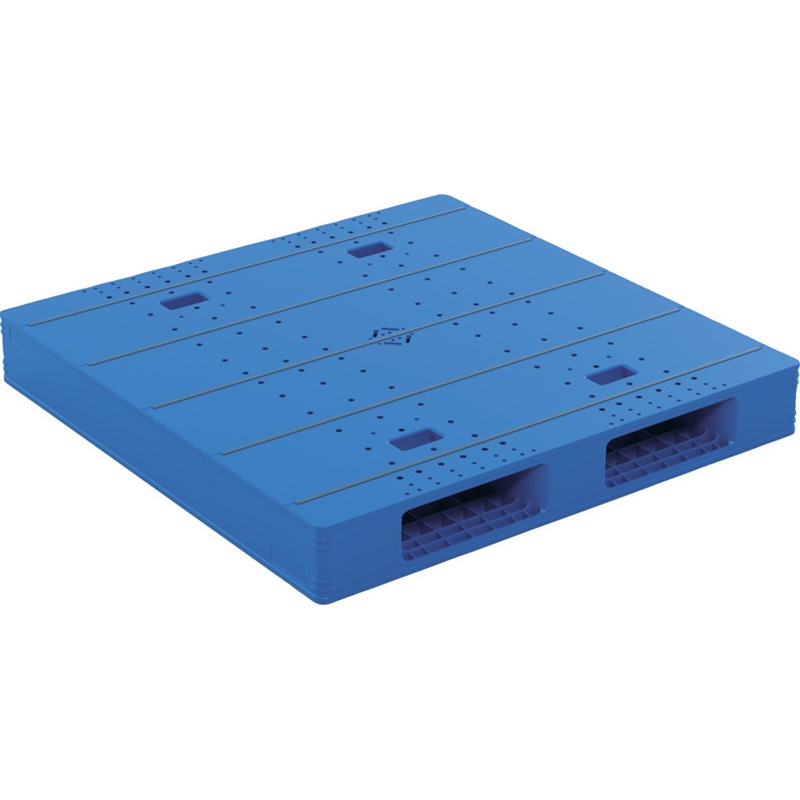 三甲 サンコー プラスチックパレット2方差し両面使用型 LX-1111R2-10 ブルー