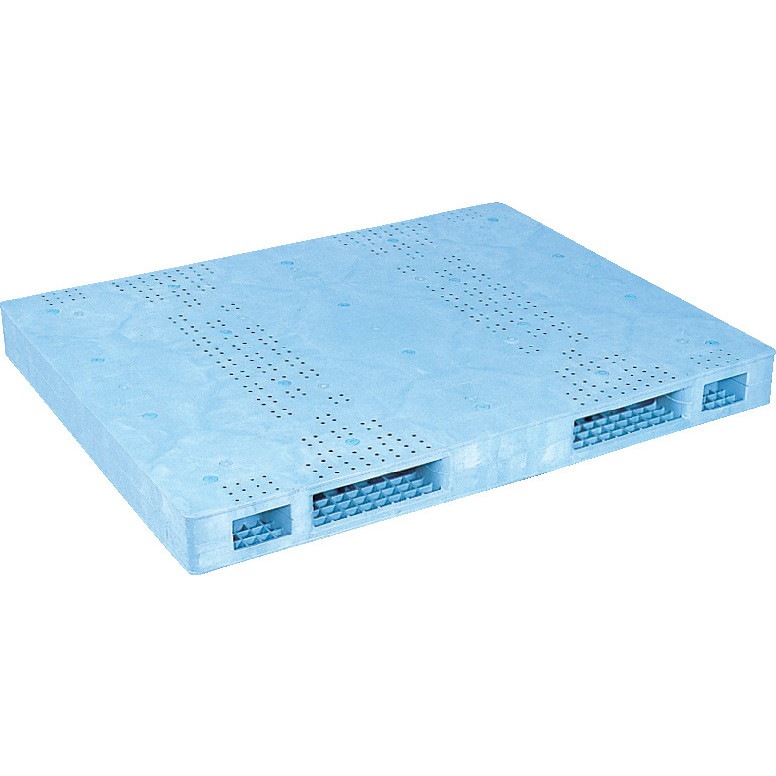 三甲 サンコー プラスチックパレット2方差し両面使用型 R2-132165F ライトブルー