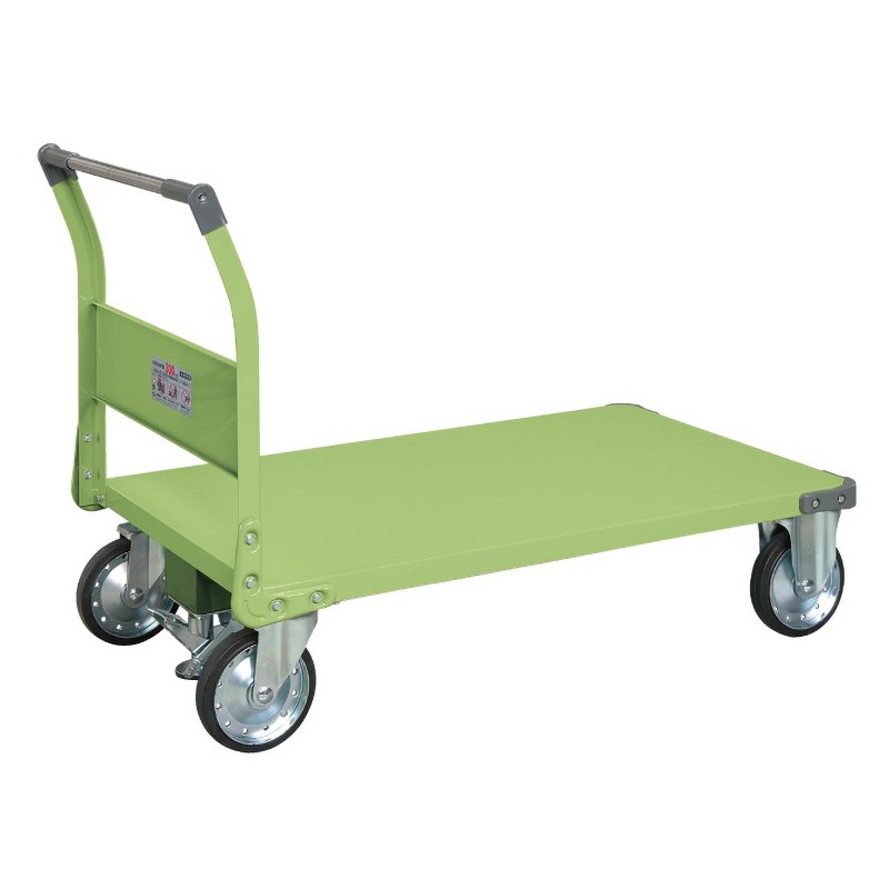 サカエ 特製四輪車 500kgタイプ フロアストッパー付 TAN-88F