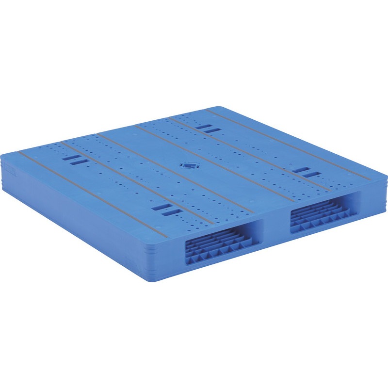 三甲 サンコー プラスチックパレット2方差し両面使用型 LX-1111R2-4 ブルー