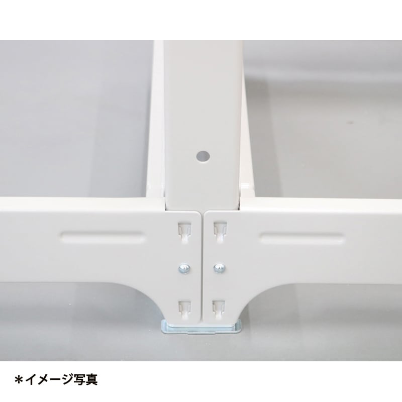 スチールラック 業務用 高さ210 幅150 奥行91cm 天地 6段 増連 中量 AMBH型 耐荷重 500kg/段 収納棚 棚 スチール棚 ラック 日本製 アサカ ホワイト グレー 大型収納 店舗 倉庫 整理棚 事務所 物品棚 バックヤード 強力 組立ラック