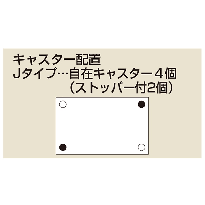 サカエ 中軽量キャスターラック GSR型 (ゴム車・4輪自在キャスター) GSR-8723WGJ 間口1800×奥行450×高さ1380mm 段数3段 段荷重200kg/段