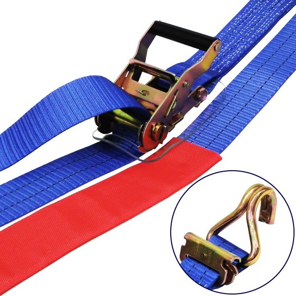 フリーク 75809 FREAK ラッシングベルト青 レール/Jフック1ton 幅50mm×長さ1+5m 荷締機