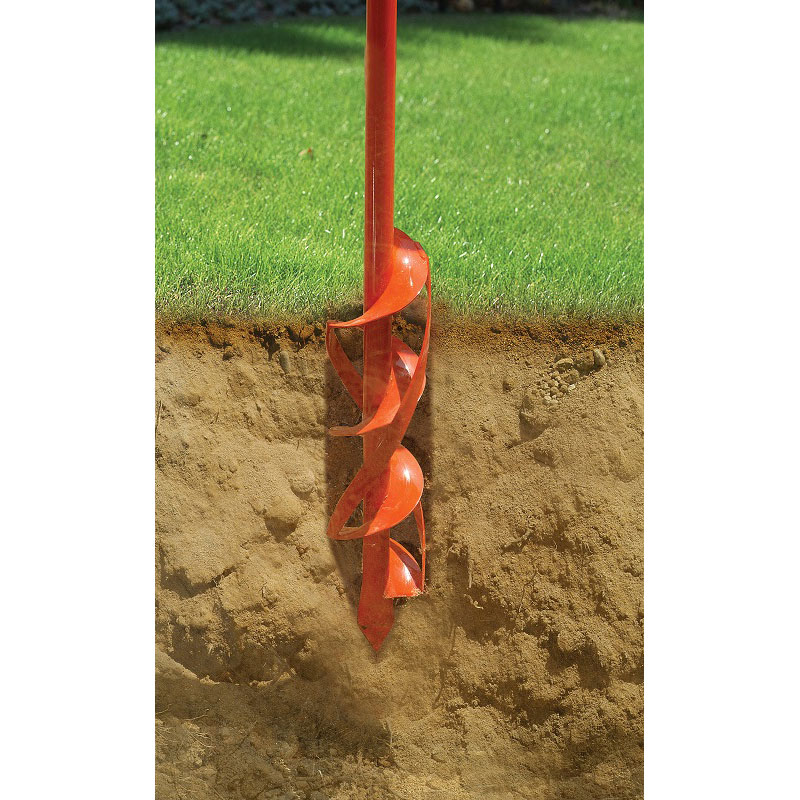 東亜インターシステム スパイラルボーラー 取替式 50mm 穴掘り 杭 回転