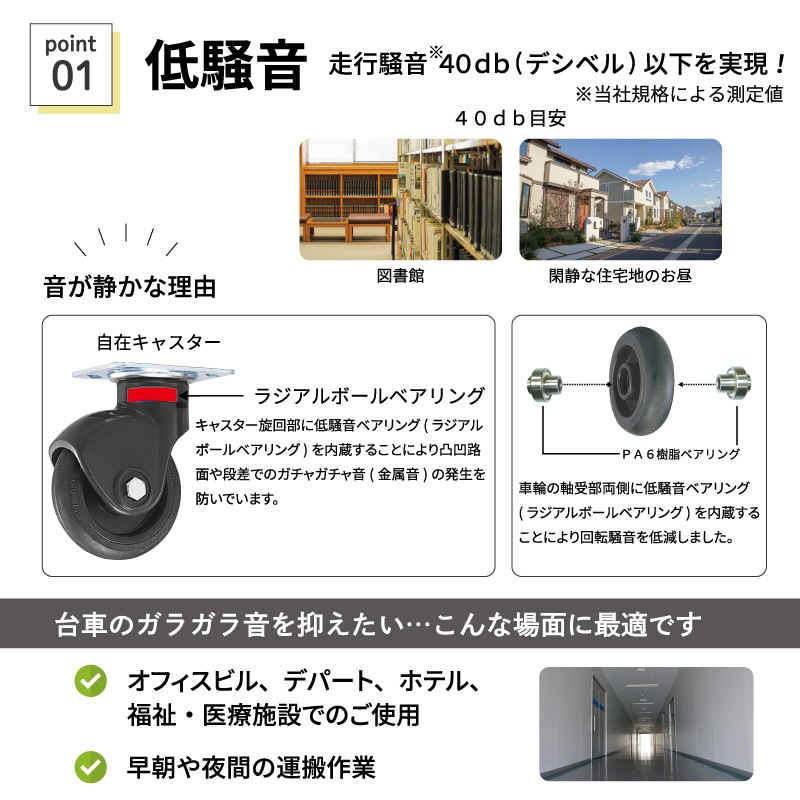 金象 静キャリー NP-300 2段式 フットブレーキ付