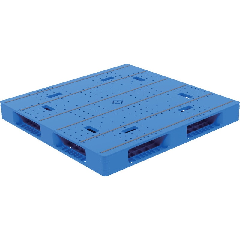 三甲 サンコー プラスチックパレット4方差し両面使用型 LX-1111R4-4 ブルー
