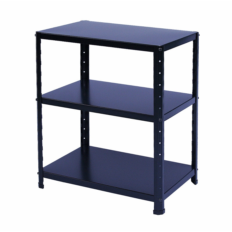 ニューファンシーラック 3BM 幅61 奥行41 高さ73cm 天地 3段 黒 ブラック 耐荷重50kg/段 スチールラック