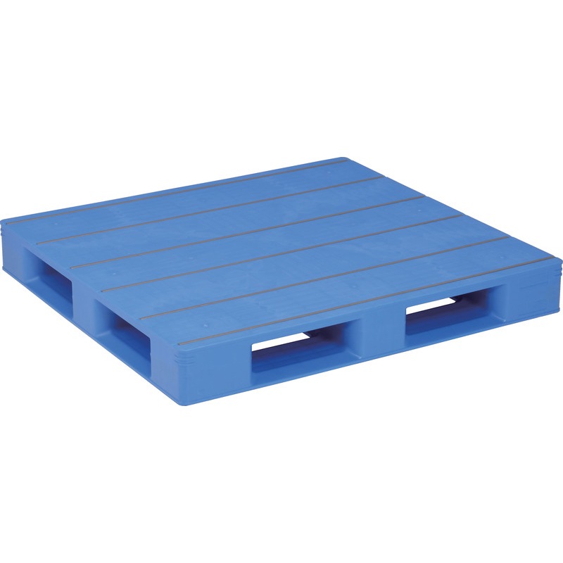 三甲 サンコー プラスチックパレット4方差し片面使用型 LX-1112D4 ブルー