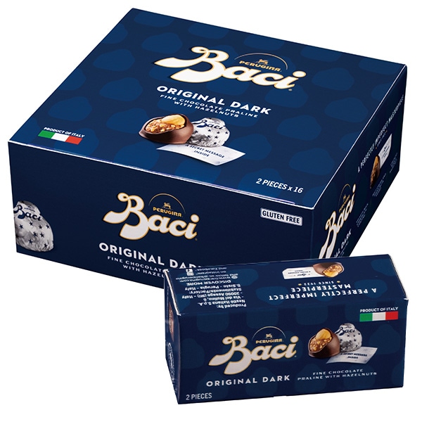【世界のお土産】（送料はまとめ買いがお得！） イタリア 土産 バッチ オリジナル ダークチョコレート ミニ (小箱16箱セット)　