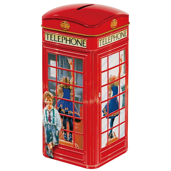 【世界のお土産】（送料はまとめ買いがお得！） イギリス 土産 チャーチル (Churchill's) テレフォン缶入りトフィー