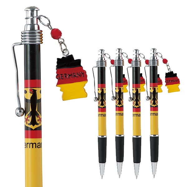 【世界のお土産】（送料はまとめ買いがお得！） ドイツ 土産 ドイツエンブレム入りボールペン 5本セット