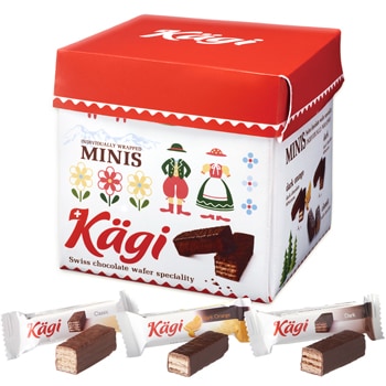 【世界のお土産】（送料はまとめ買いがお得！） スイス  土産　カーギ チョコウエハース パーティーボックス
