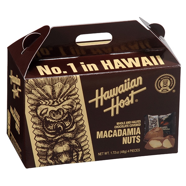 【世界のお土産】（送料はまとめ買いがお得！）ハワイ 土産 ハワイアンホースト (Hawaiian Host) マカデミアナッツチョコレート ティキボックス
