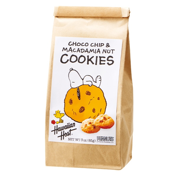 【世界のお土産】（送料はまとめ買いがお得！）ハワイ 土産 ハワイアンホースト スヌーピーチョコチップ マカデミアナッツクッキーバッグ