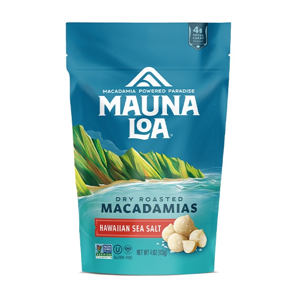 【世界のお土産】（送料はまとめ買いがお得！）ハワイ 土産 マウナロア マカデミアナッツ ハワイアンシーソルト スタンドバッグ 113g