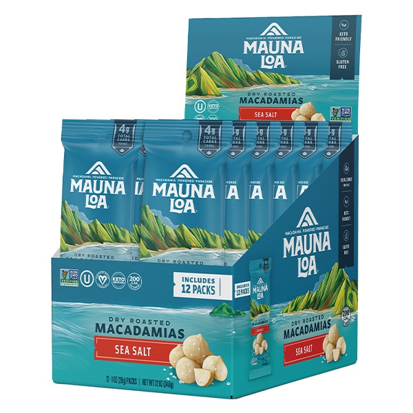 【世界のお土産】（送料はまとめ買いがお得！）ハワイ 土産 マウナロア ハワイアンシーソルト マカデミアナッツ スナックサイズ 12袋入り