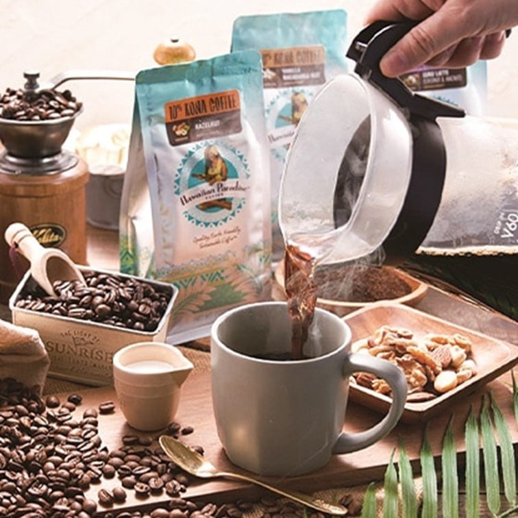 【世界のお土産】（送料はまとめ買いがお得！）ハワイ 土産 ハワイアンパラダイスコーヒー 10%コナブレンド クラシックロースト