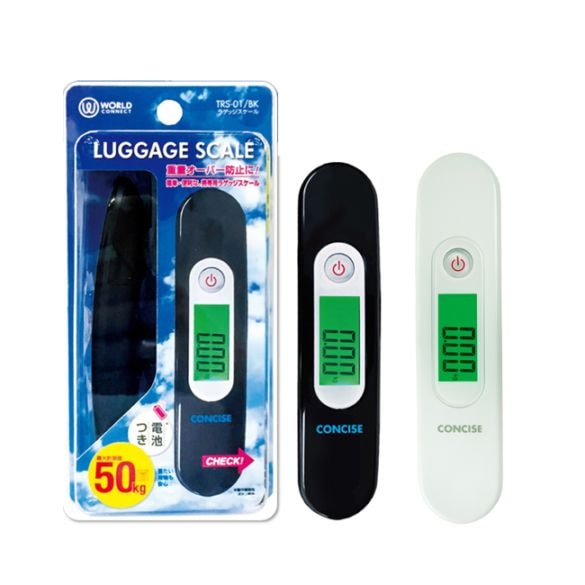 コンパクトなラゲッジスケール【コンサイス ラゲッジスケール TRS-01】/ブラック