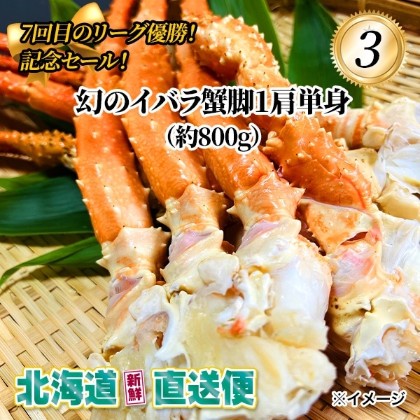 【北海道新鮮直送便】(送料はまとめ買いがお得!)幻のイバラガニ脚(約800g)