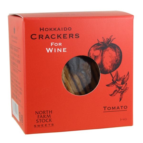 【日本各地のお土産】（送料はまとめ買いがお得！）北海道　「ノースファームストック」 北海道クラッカー（トマト／55ｇ）