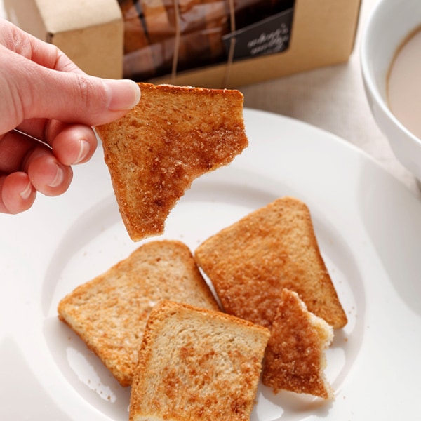 【日本各地のお土産】（送料はまとめ買いがお得！）北海道「ノースファームストック」 メルバラスク(シナモンシュガー／10枚）