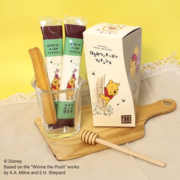 【日本各地のお土産】（送料はまとめ買いがお得！）大阪 「ウメダチーズラボ」 くまのプーさん チーズはちみつフィナンシェ（6本）