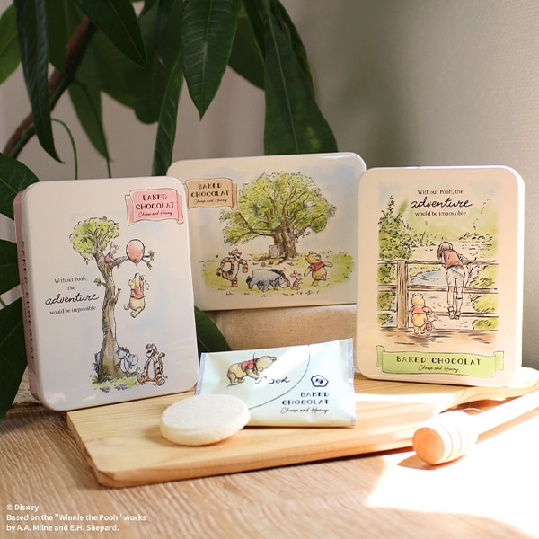 【日本各地のお土産】（送料はまとめ買いがお得！）大阪「ウメダチーズラボ」 Winnie the Poohチーズはちみつベイクドショコラ（ブラウン／6枚入）
