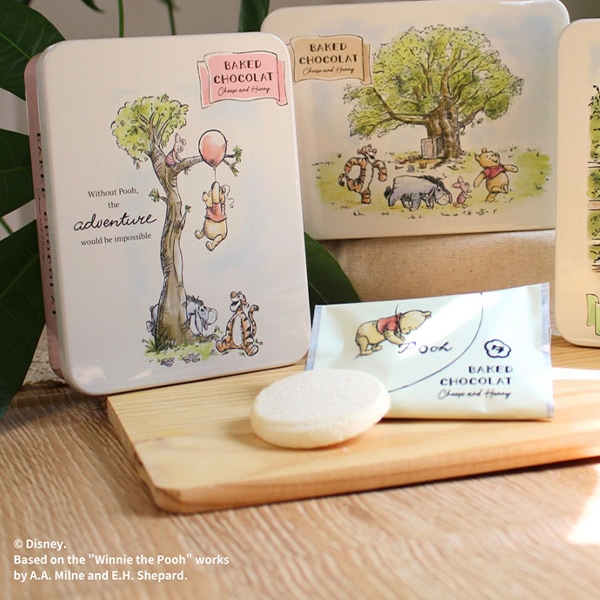 【日本各地のお土産】（送料はまとめ買いがお得！）大阪「ウメダチーズラボ」 Winnie the Poohチーズはちみつベイクドショコラ（ピンク／6枚入）