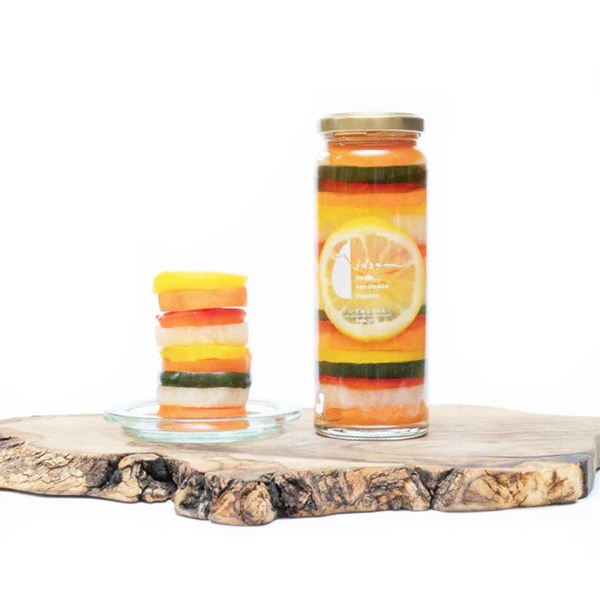 【日本各地のお土産】（送料はまとめ買いがお得！）大阪 「idsumi ピクルス」 彩・ラウンドピクルス（220g）