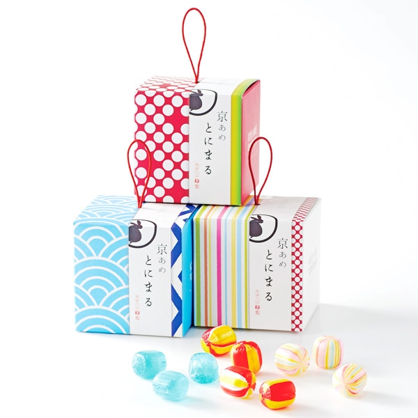 【日本各地のお土産】（送料はまとめ買いがお得！）京都　京あめ いろむすび　3箱セット（35g×3）