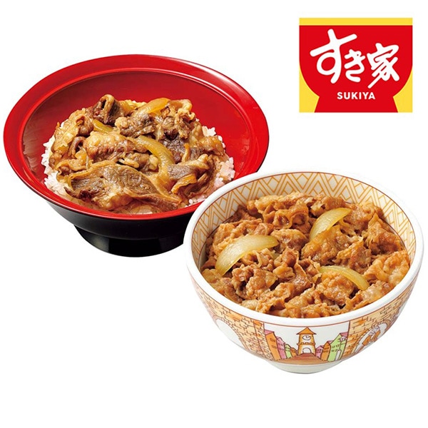 【送料込・お中元】「すき家」牛丼の具・牛カルビ丼の具 計10食セット
