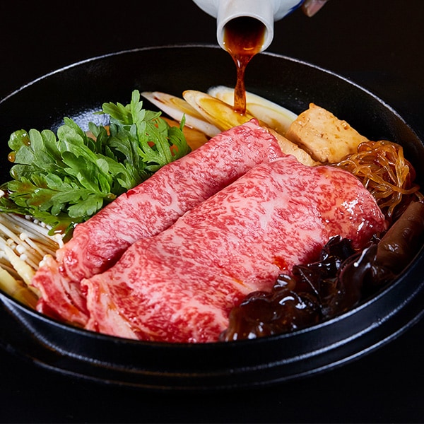 【創業明治27年 登起波】米沢牛・特選おまかせ/すき焼き用340g　・タレ付 (他560g,700gでもご購入できます)
