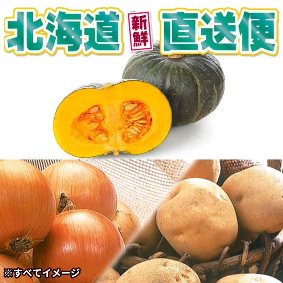 送料込】【北海道新鮮直送便】農産セット（男爵5kg・玉ねぎ3kg
