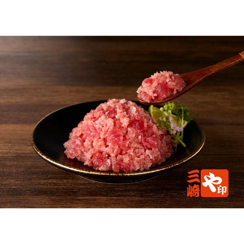 【送料込】三崎港から直送!「とにかくマグロが食べたい3種セット」メバチマグロ赤身1kg(訳あり)+ネギトロ、マグロバジル漬