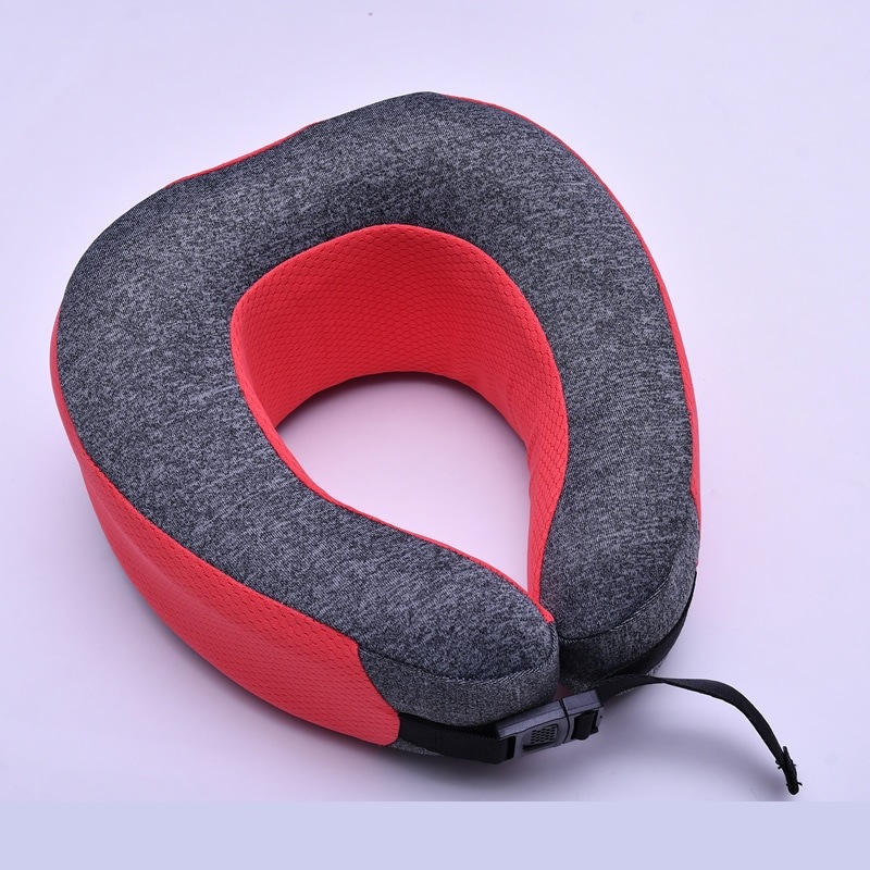 （4512008540465/72/89)モバイル低反発ピロー 折り畳み 携帯型 カラビナ ウレタン 女性用 小さめ 首枕 携帯枕 ポーチ付き 昼寝枕 仮眠 移動 飛行機 安眠 コンサイス CONCISE