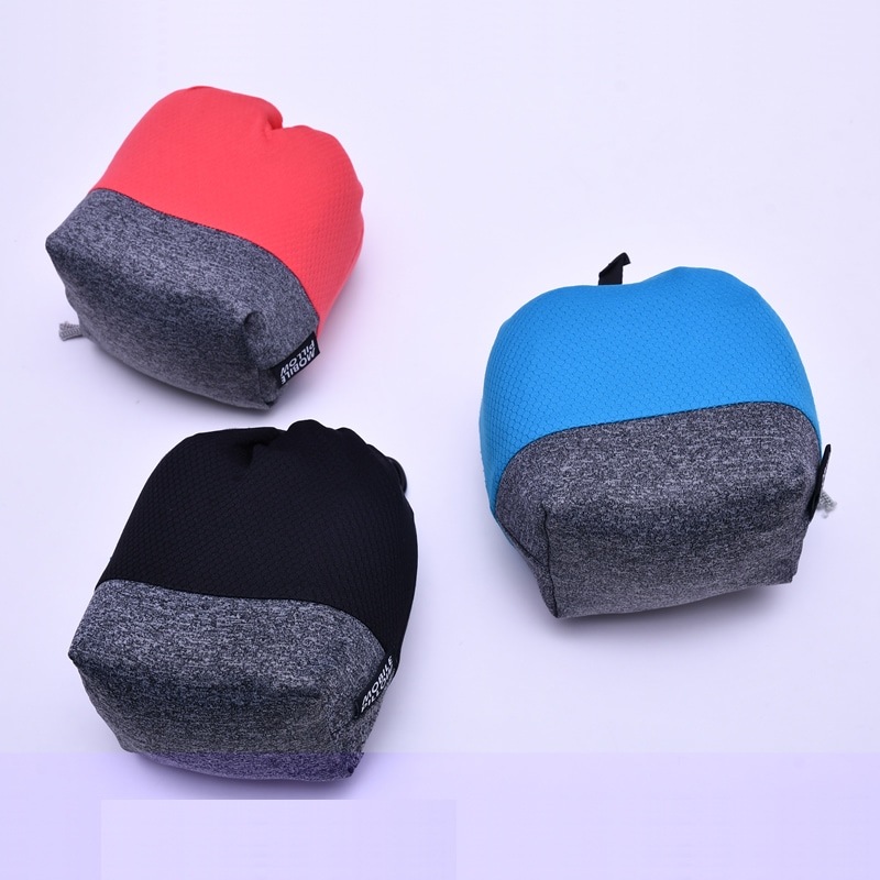 （4512008540465/72/89)モバイル低反発ピロー 折り畳み 携帯型 カラビナ ウレタン 女性用 小さめ 首枕 携帯枕 ポーチ付き 昼寝枕 仮眠 移動 飛行機 安眠 コンサイス CONCISE