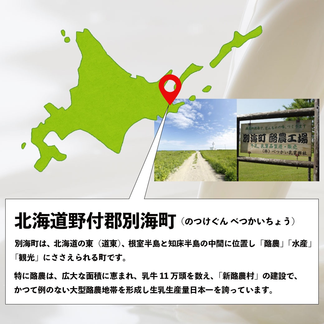 昔懐かしい三角パックで登場!!『べつかいの牛乳屋さん』＜190ml×15個セット＞　生乳生産量日本一・別海町よりお届け！