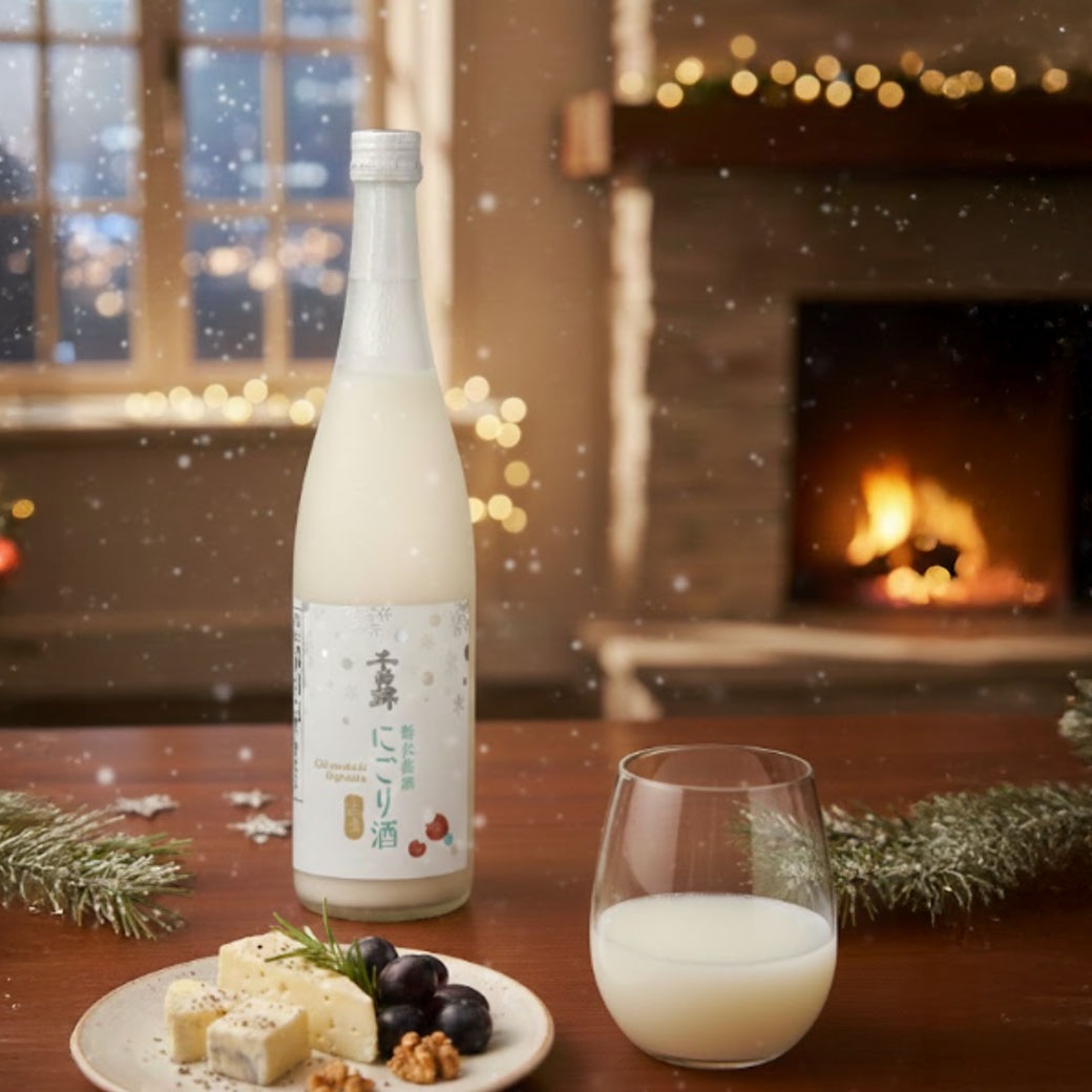 【送料込】まるで雪景色☆『純白のにごり酒』と『スパークリング純米酒』セット（720ml×2本）