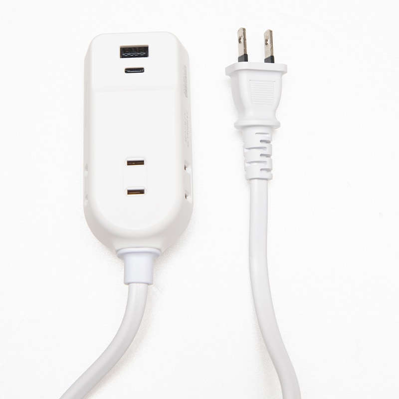 WM-19 海外用携帯電源タップ 旅行用AC3 A/C 2P 2.4A 1m USB充電器 Type