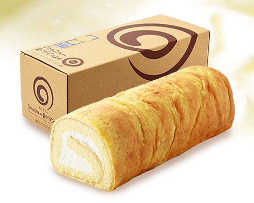 【送料込!】南アルプス市 清月 人気 No.1!シュー生地に包まれた新食感イタリアンロール(プレーン)