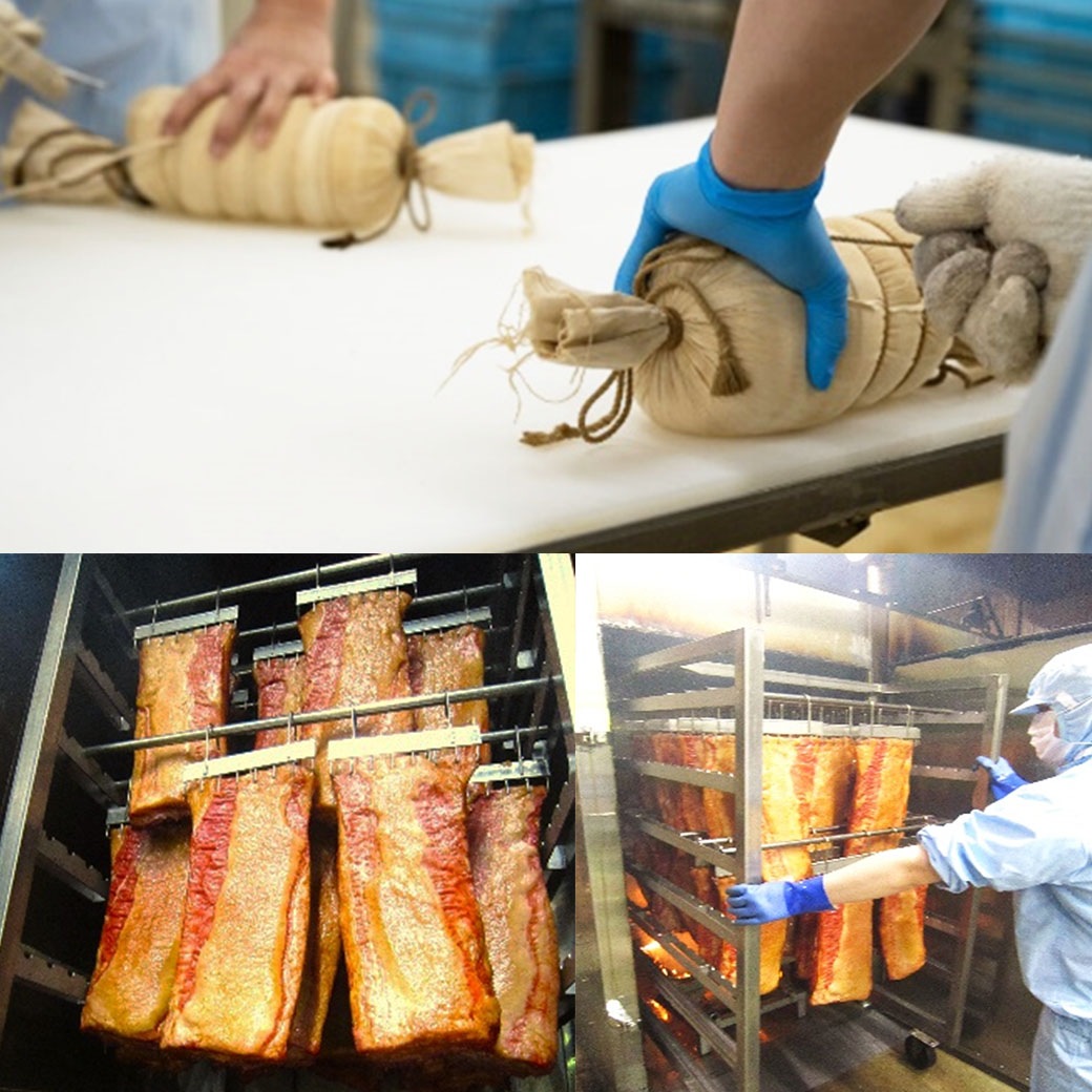 凝縮された肉の旨味！絶品ベーコン！『北海道おこっぺハム セット』①「3種のブロックセット」②「6種のハム・ウィンナーセット」＜安全･安心の「道産食品独自認証制度」認証商品＞贈答品にも最適！　熨斗の対応いたします