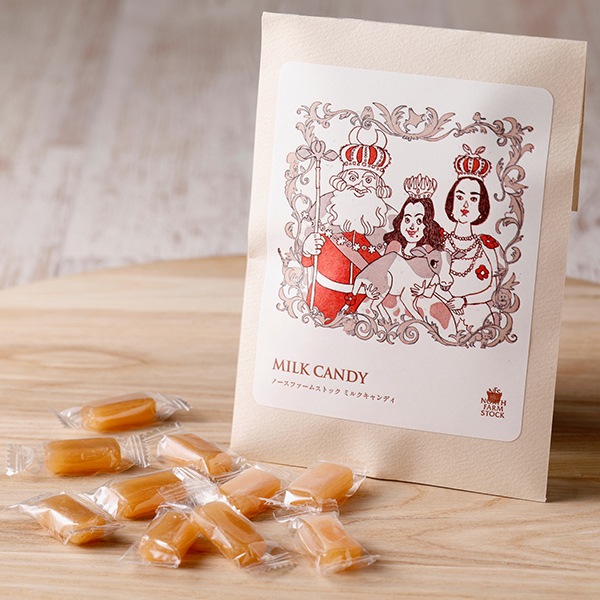 【日本各地のお土産】（送料はまとめ買いがお得！）北海道「ノースファームストック」ミルクキャンディ（60g）