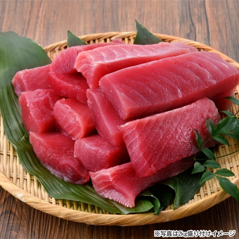 【送料込】三崎港のメバチマグロ赤身1kg＋ネギトロ＆まぐろバジル　とにかくマグロが食べたいセット