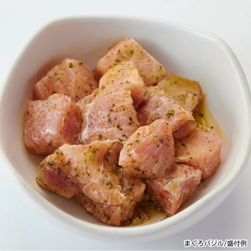 【送料込】三崎港のメバチマグロ赤身1kg＋ネギトロ＆まぐろバジル　とにかくマグロが食べたいセット