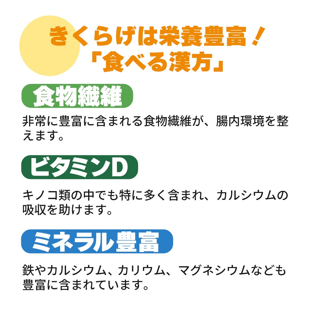 新登場！【送料込】『彩のきくらげ オリジナルセット』（生きくらげ×１・乾燥きくらげ×２・きくらげ加工品×１種）