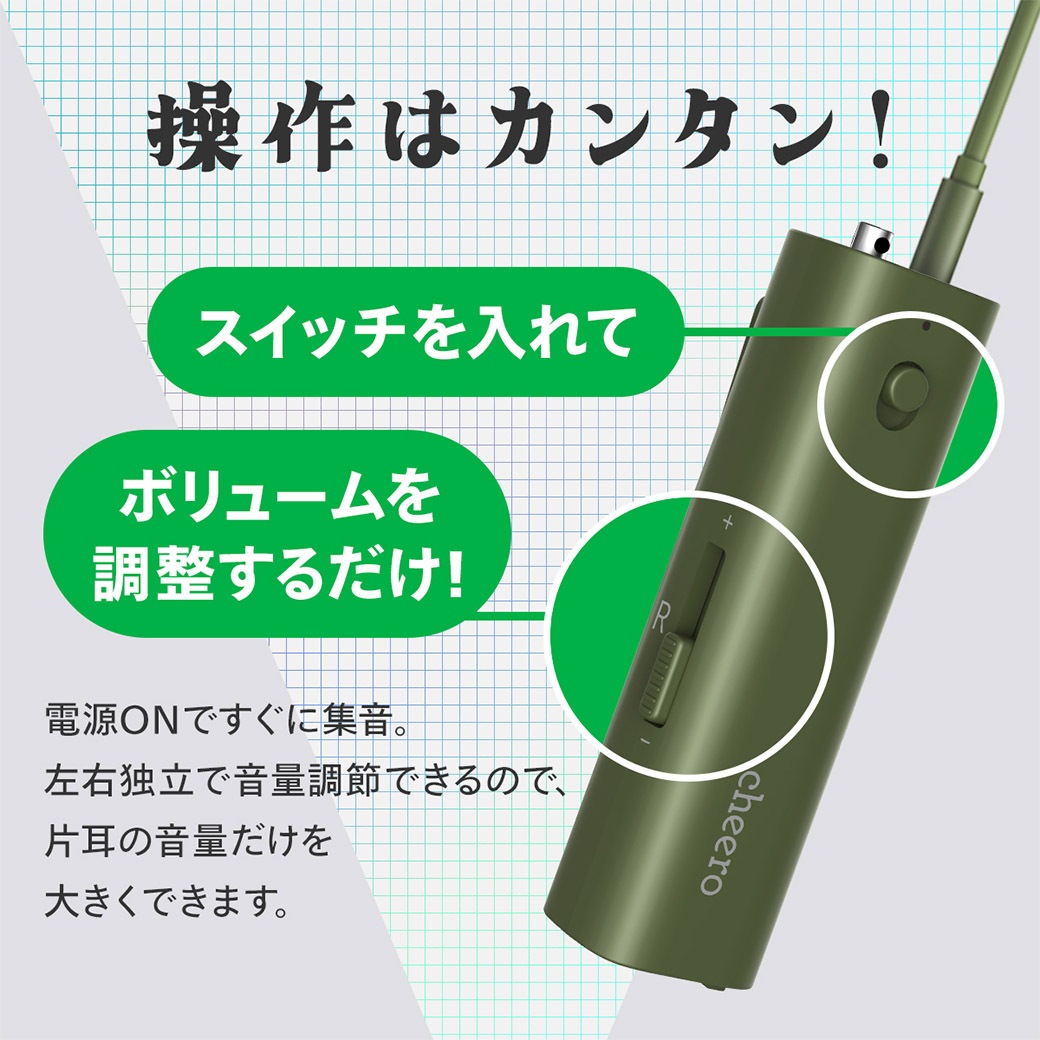 【送料込】世界初！聞こえる毎日のお手伝い！『ネックストラップタイプ軟骨伝導 集音器』選べる２色で登場！