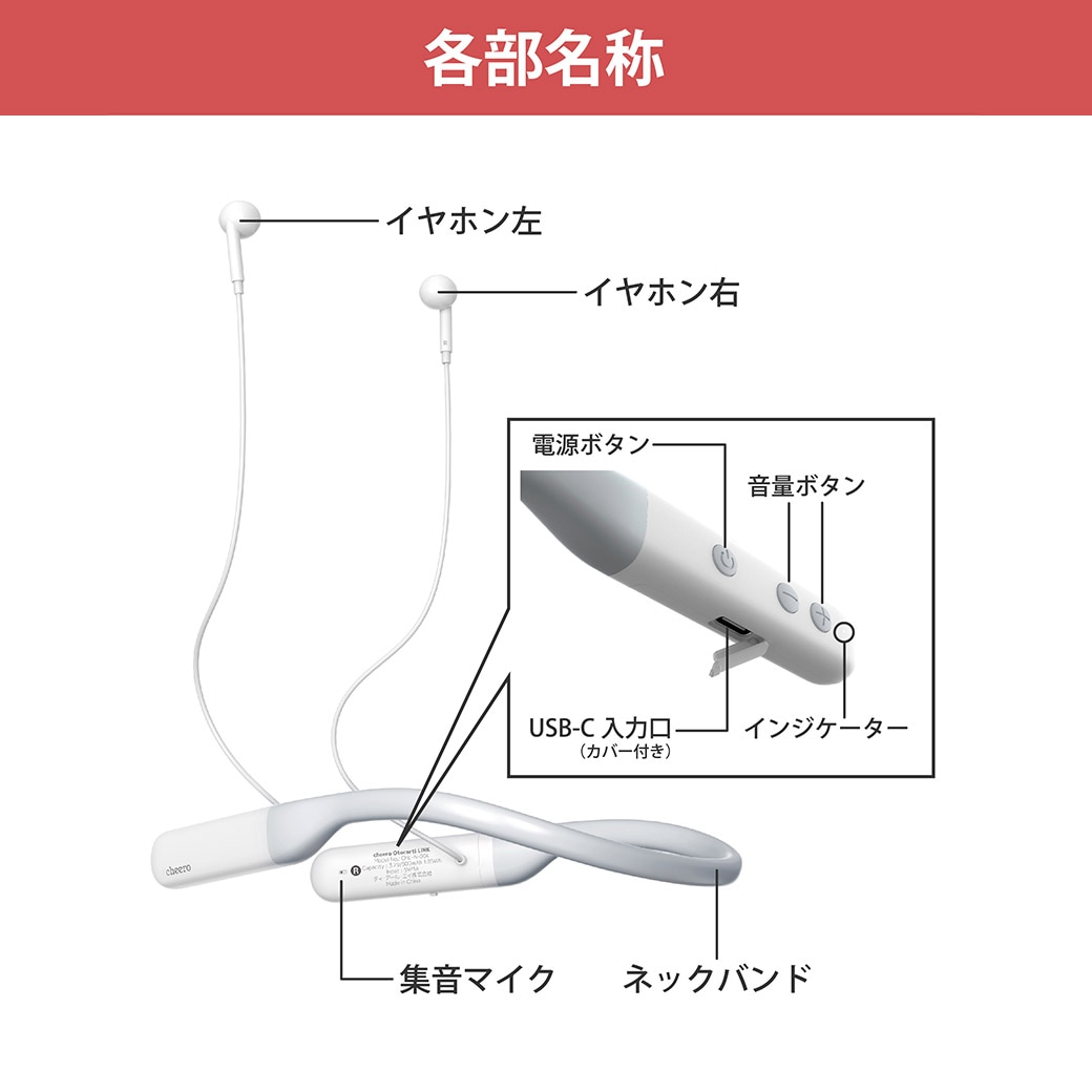 【送料込】世界初!聞こえる毎日のお手伝い!『首かけタイプ軟骨伝導 集音器』