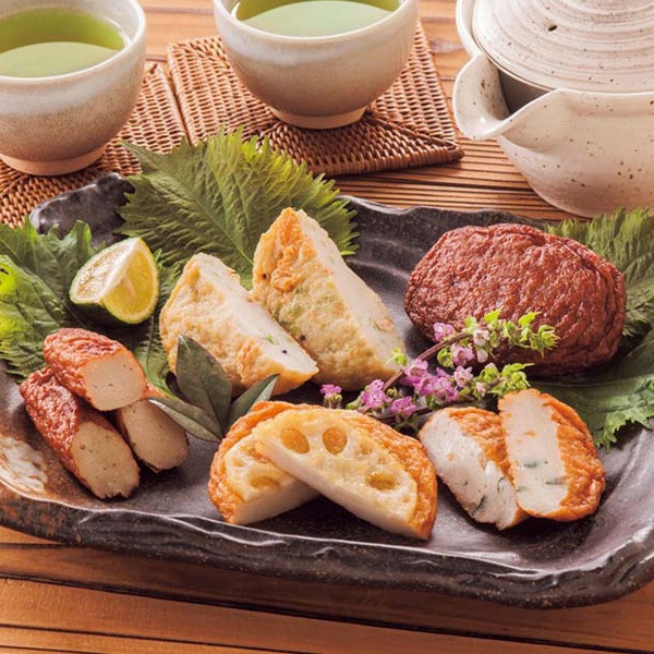 【送料込・お歳暮】古来さつま揚げ詰合せ（棒天7本、野菜丸5枚、つけあげ天4枚、ごぼう天・れんこん天・磯の香天）