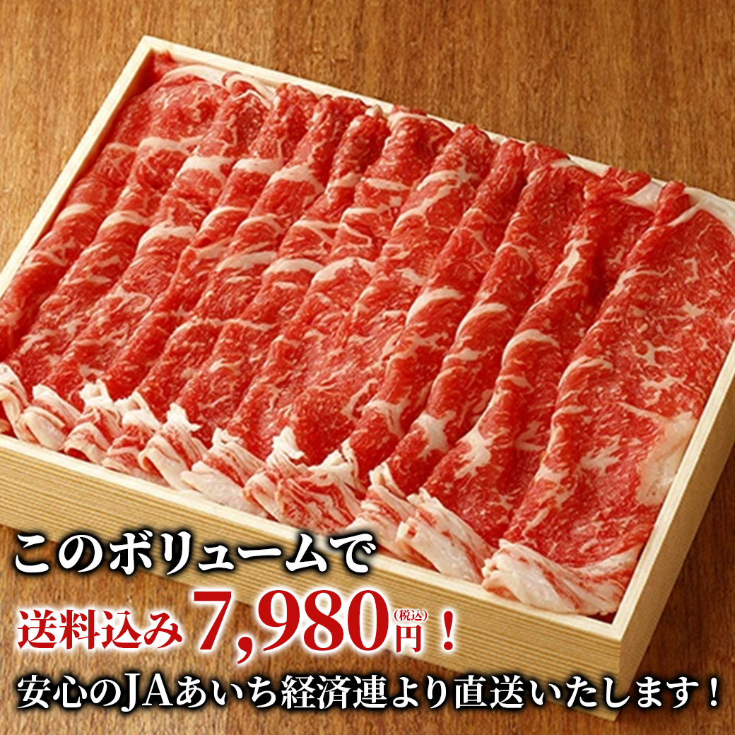 ＼新春企画　限定300セット／【送料込】あいち牛　ロース／すきやき・しゃぶしゃぶ用1kg（税送料込）